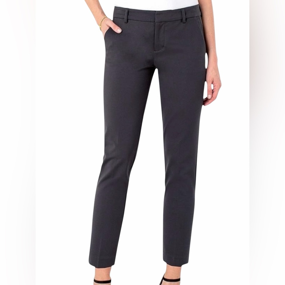 Liverpool Los Angeles Kelsey Trouser Dress Pants Slacks Nylon Gray 12 31